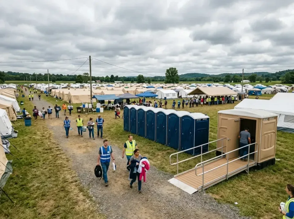 disaster-relief-camp-restrooms-010 — frequently asked questions, Dumpster & Portable Bathrooms Rental in Farr West, UT